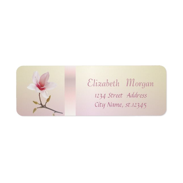 Elegant Trendy  Romantic Magnolia (Front)