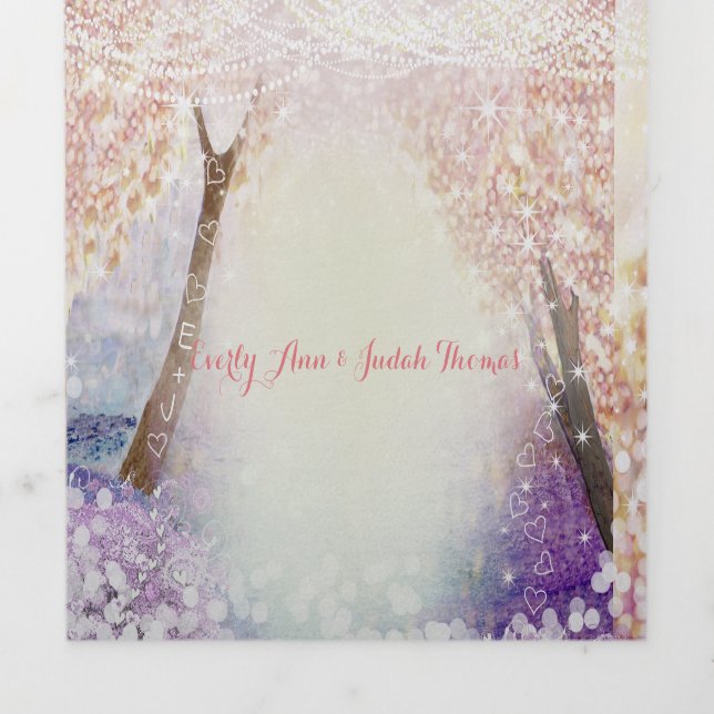 Elegant Tri-Fold Fairy Tale Wedding Includes RSVP (Cover)