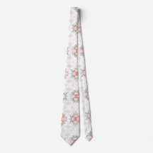 Elegant Tribal Floral Neck Tie