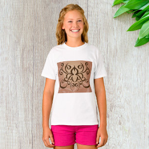 Elegant Tribal Swirl Tattoo Style  T-Shirt