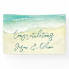 Elegant Tropical Beach Wedding Congratulations