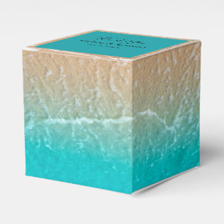 Elegant Tropical Beach Wedding Favour Box