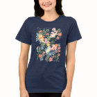 Elegant Tropical Floral Botanical Koi Fish Pond