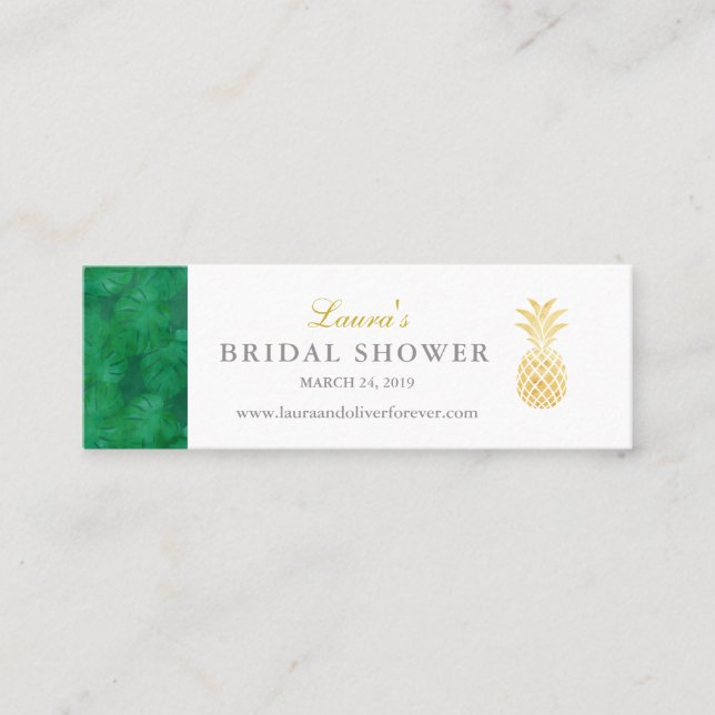 Elegant tropical Insert card (Front)