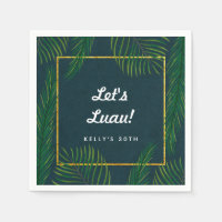 Elegant Tropical Luau Napkins