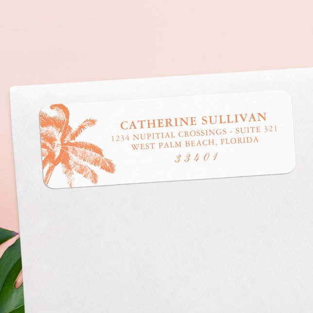Elegant Tropical Palm Tree Address (Creator Uploaded)