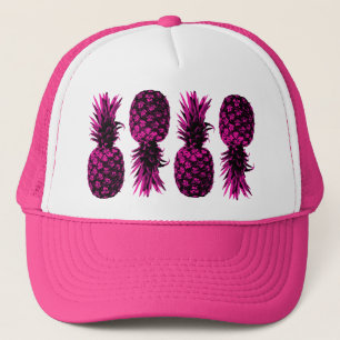 Elegant Tropical Pink Pineapple  Trucker Hat