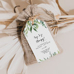 Elegant Tropical Sip Sip Hooray Bridal Shower Gift Tags<br><div class="desc">These elegant tropical sip sip hooray bridal shower gift tags are perfect for a simple wedding shower. This hand-drawn design features watercolor beautiful green leaves.</div>