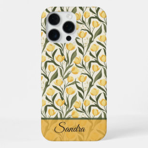 Elegant Tulip Customisable Name Iphone Case