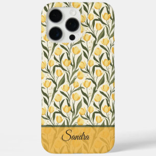Elegant Tulip Customisable Name Iphone Case