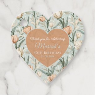Elegant Tulip Floral Nature-Inspired Parties Favour Tags