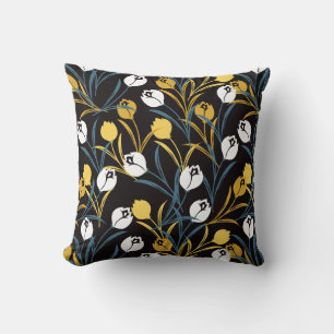 Elegant Tulip Floral Pattern  Cushion