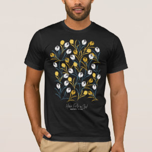 Elegant Tulip Floral Pattern T-Shirt
