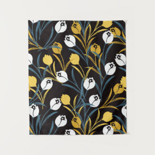 Elegant Tulip Floral Pattern  Tapestry