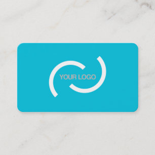 Elegant turquoise card. Customise with your logo. Business Card