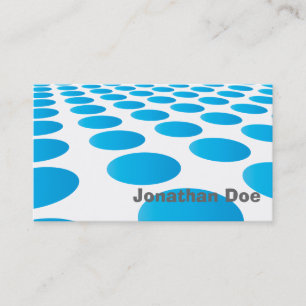 Elegant Turquoise Dots Personal Business Card