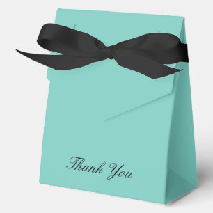 Elegant Turquoise Favour Boxes