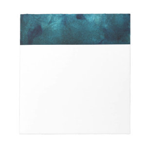 Elegant Turquoise Mandala Watercolor Pattern Notepad