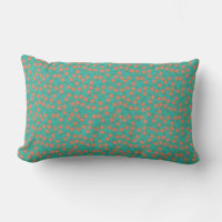 Elegant Turquoise & Orange Floral Decorative