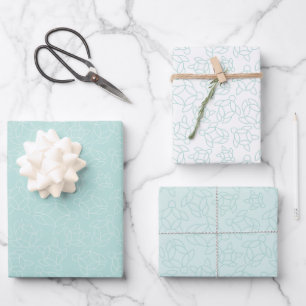 Elegant turtle pattern birthday party wrapping paper sheet