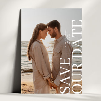 Elegant Two Photo Wedding Save The Date