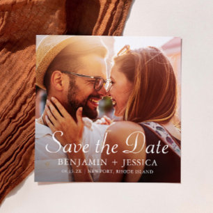 Elegant Two Photo Wedding Save the Date