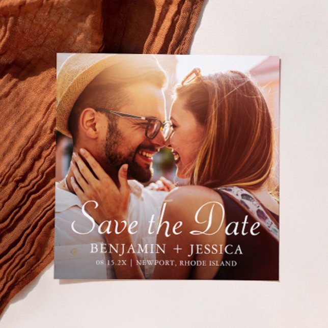Elegant Two Photo Wedding Save the Date (Creator Uploaded)