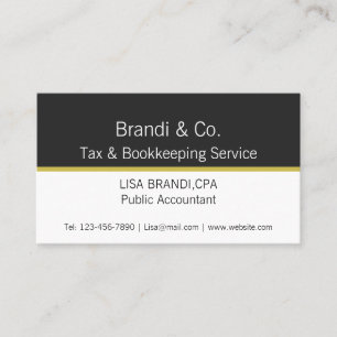 Elegant Two Toned Professional Business Card