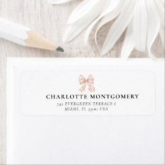 Elegant, tying the Pink Bow  bridal shower