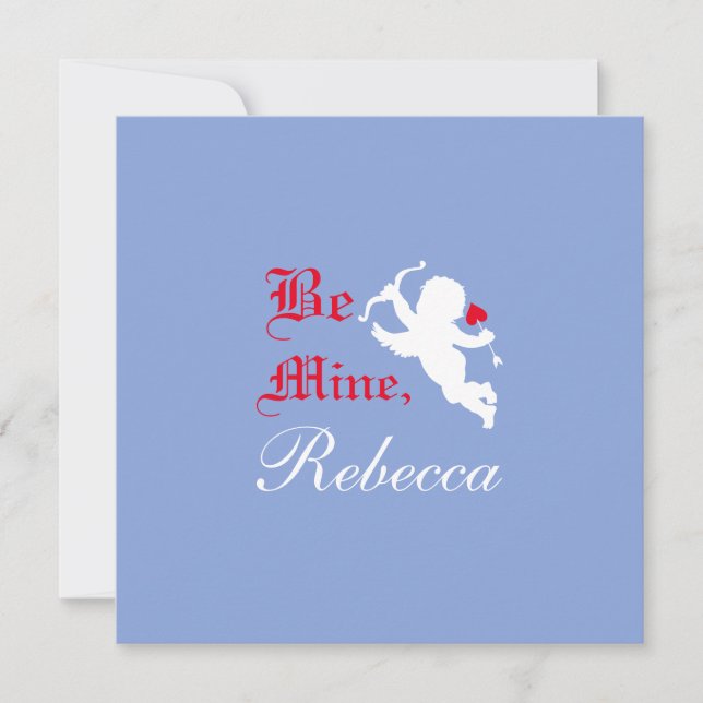 Elegant Typography Be Mine, Say Yes Love Arrow (Front)