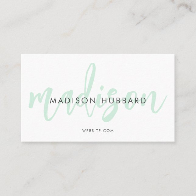 Elegant Typography Business Cards (Front)
