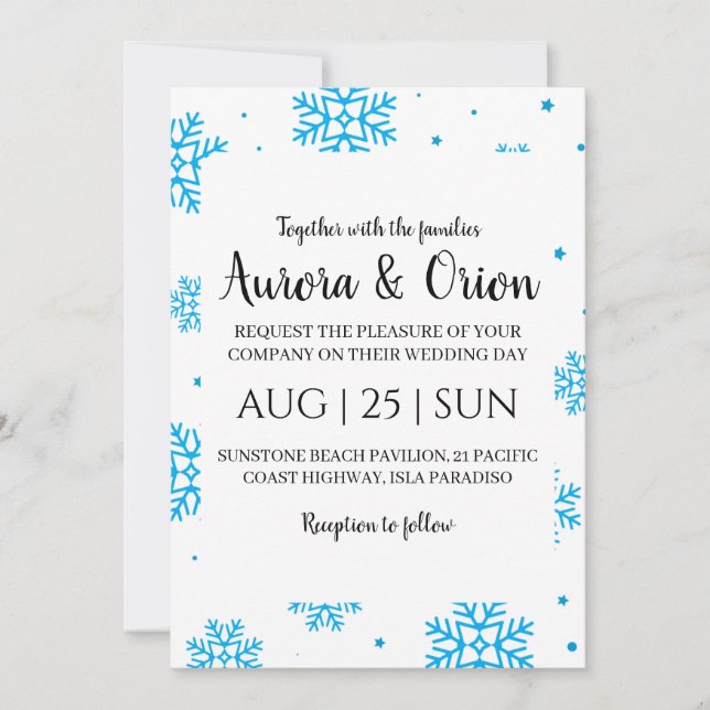 elegant typography christmas wedding cards (Front)