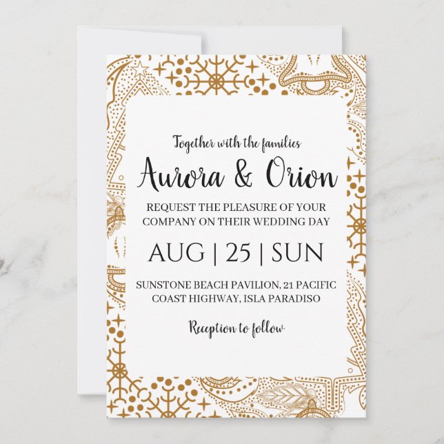 elegant typography christmas wedding cards (Front)