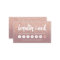 elegant typography dusty rose gold loyalty card