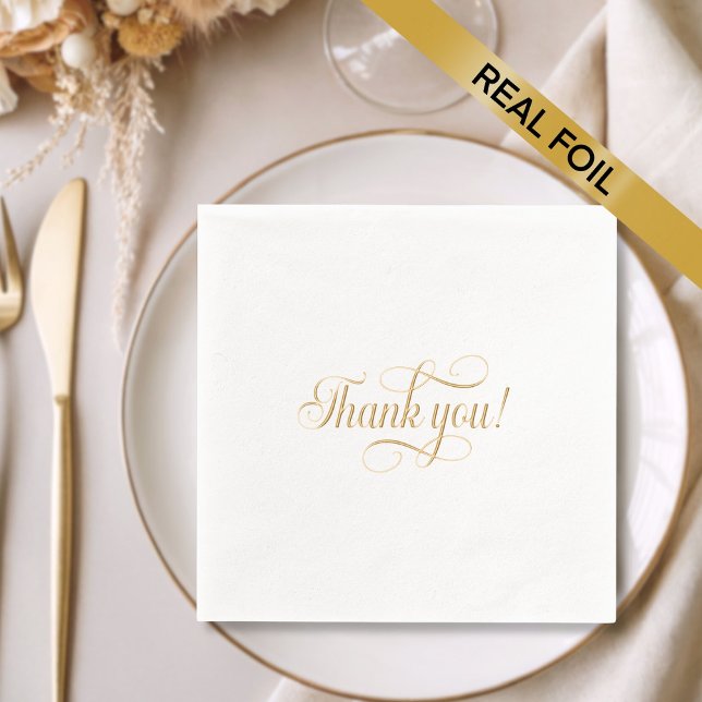 Elegant Typography Foil Napkins (Creator Uploaded)