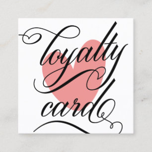 Elegant Typography Loyalty Card