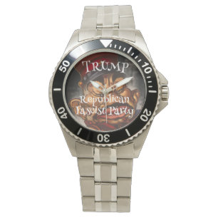 Elegant Typography Modern Landscape Photo Trump Watch