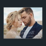 Elegant typography modern wedding landscape photo<br><div class="desc">Elegant typography modern wedding landscape photo announcement flyer</div>
