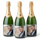 Elegant typography modern wedding landscape photo