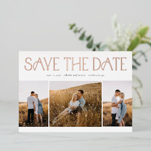 Elegant Typography Photo Wedding Save The Date