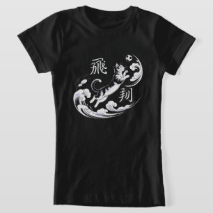 Elegant Ukiyo-e Cat Soccer For Japanese Art Lovers T-Shirt