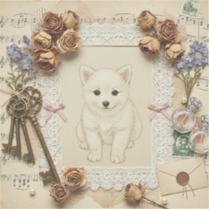 Elegant Ukiyoe Collage Art – Vintage JP Beauty