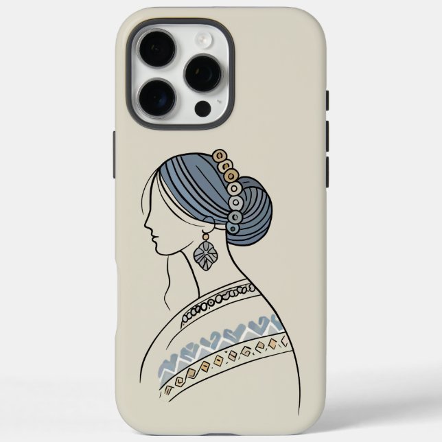 Elegant Ukrainian Folk Art iPhone Case (Back)