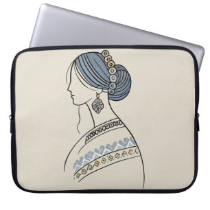 Elegant Ukrainian Folk Art Laptop Sleeve