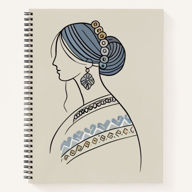 Elegant Ukrainian Folk Art Notebook (Front)