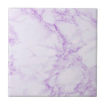 Elegant ultra violet faux marble tile<br><div class="desc">Elegant  and trendy ultra violet,  lavender coloured faux marble print.</div>