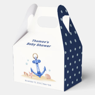 Elegant Under Sea Nautical Anchor Boy Baby Shower  Favour Box