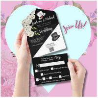 Elegant Unique Black & White Floral Photo