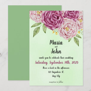 Elegant Unique Chic Romantic Minimalist Classic  Invitation