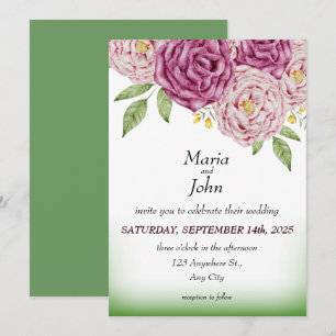 Elegant Unique Chic Romantic Minimalist Classic Invitation